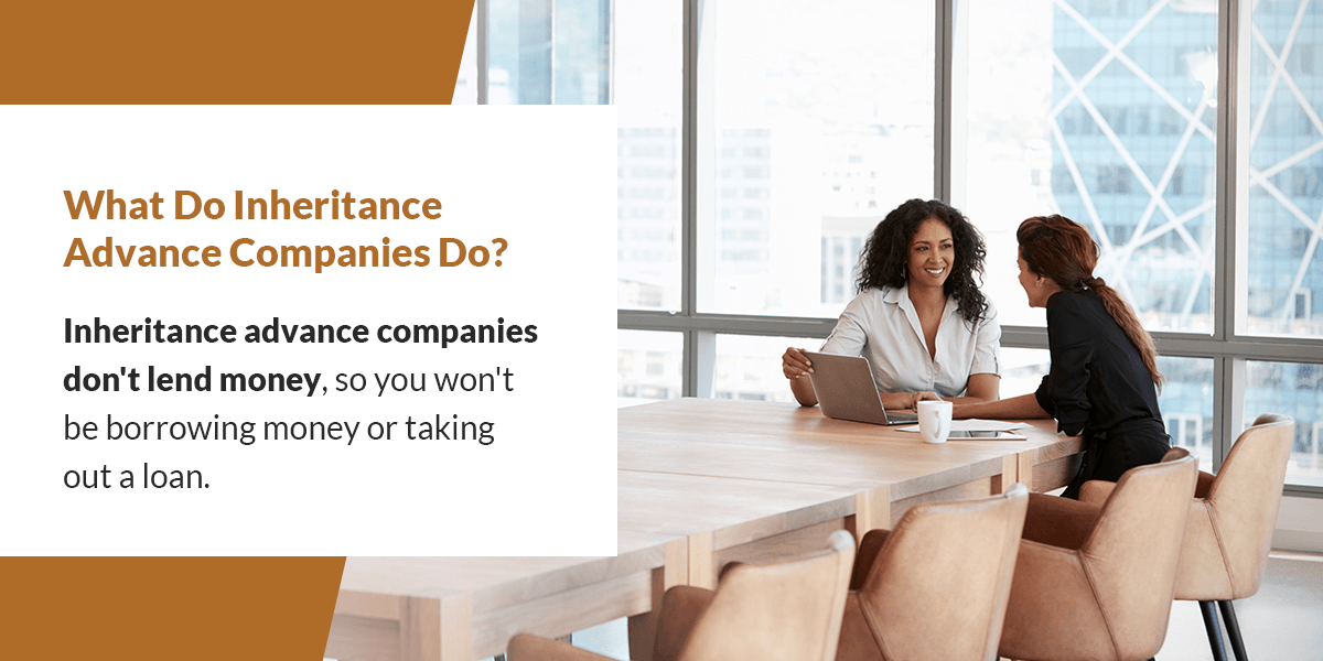 what do inheritance advance companies do