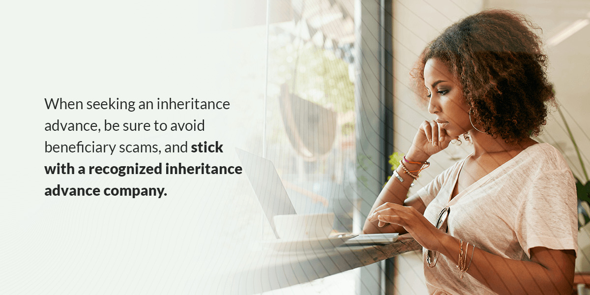 how inheritance advance application works