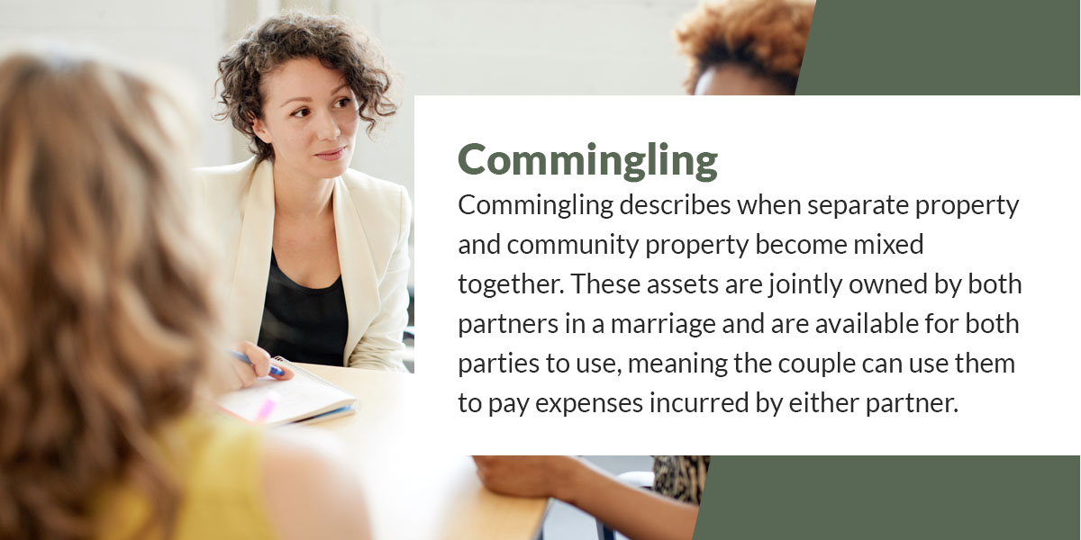 commingling inheritance property